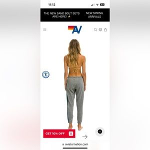 Xs 5 stripe sweatpants in heather gray